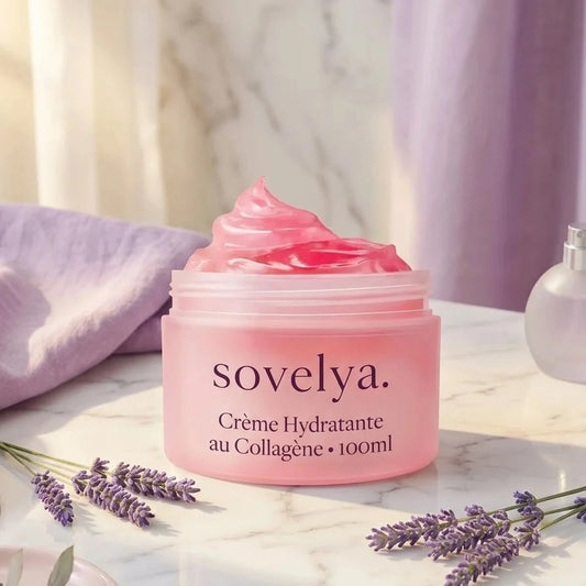 Crème hydratante au collagène
